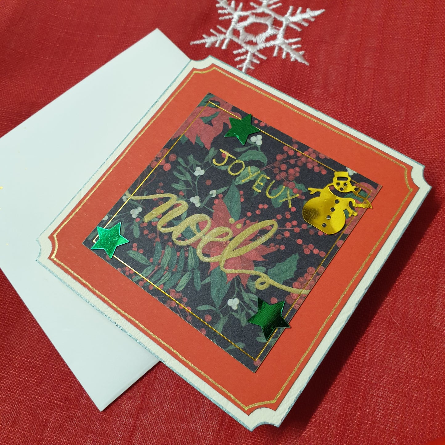 Mini-Carte - Joyeux Noël Rouge et Vert