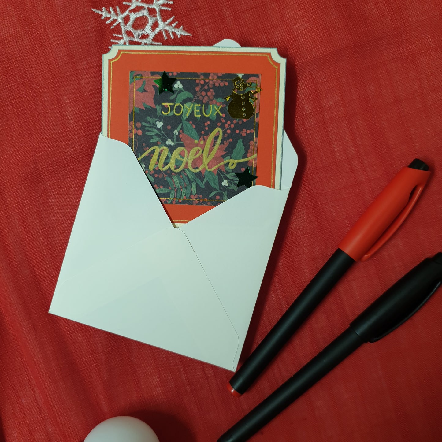 Mini-Carte - Joyeux Noël Rouge et Vert