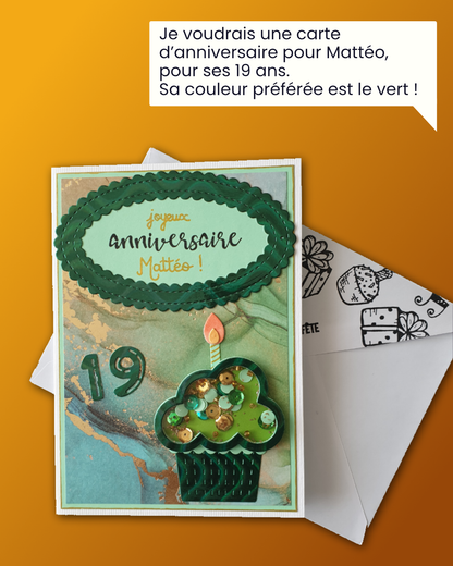 Carte de vœux personnalisée